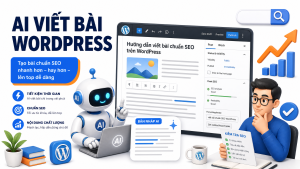 Hình minh họa AI viết bài WordPress