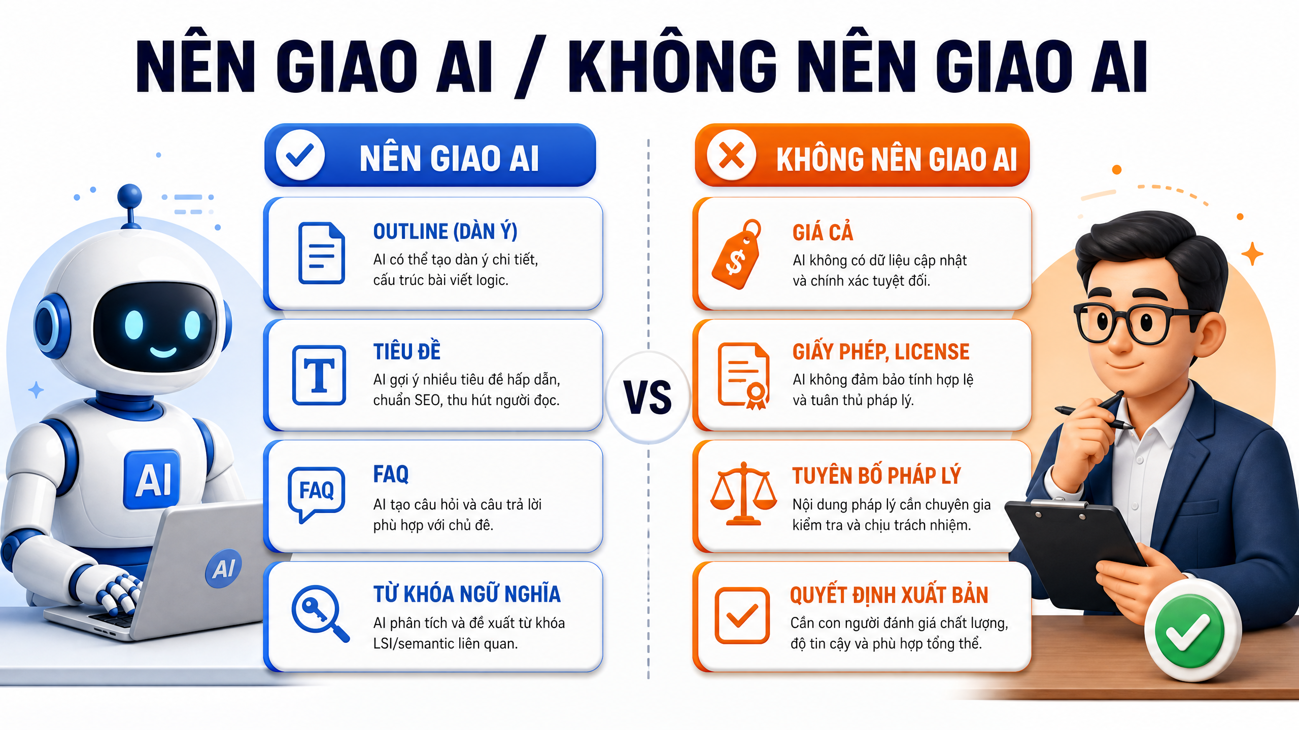 Nên giao AI và không nên giao AI Nên giao AI và không nên giao AI