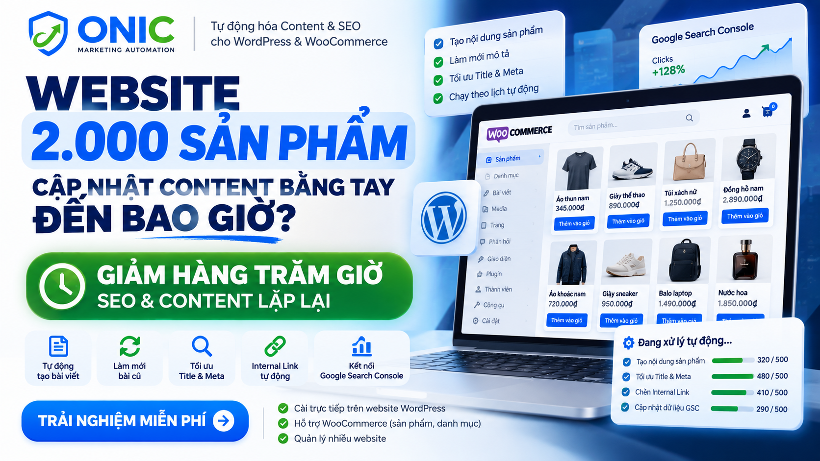 Banner quảng cáo Onic do ChatGPT thiết kế Banner quảng cáo Onic AI SEO Automation do ChatGPT thiết kế sau khi chốt thông điệp
