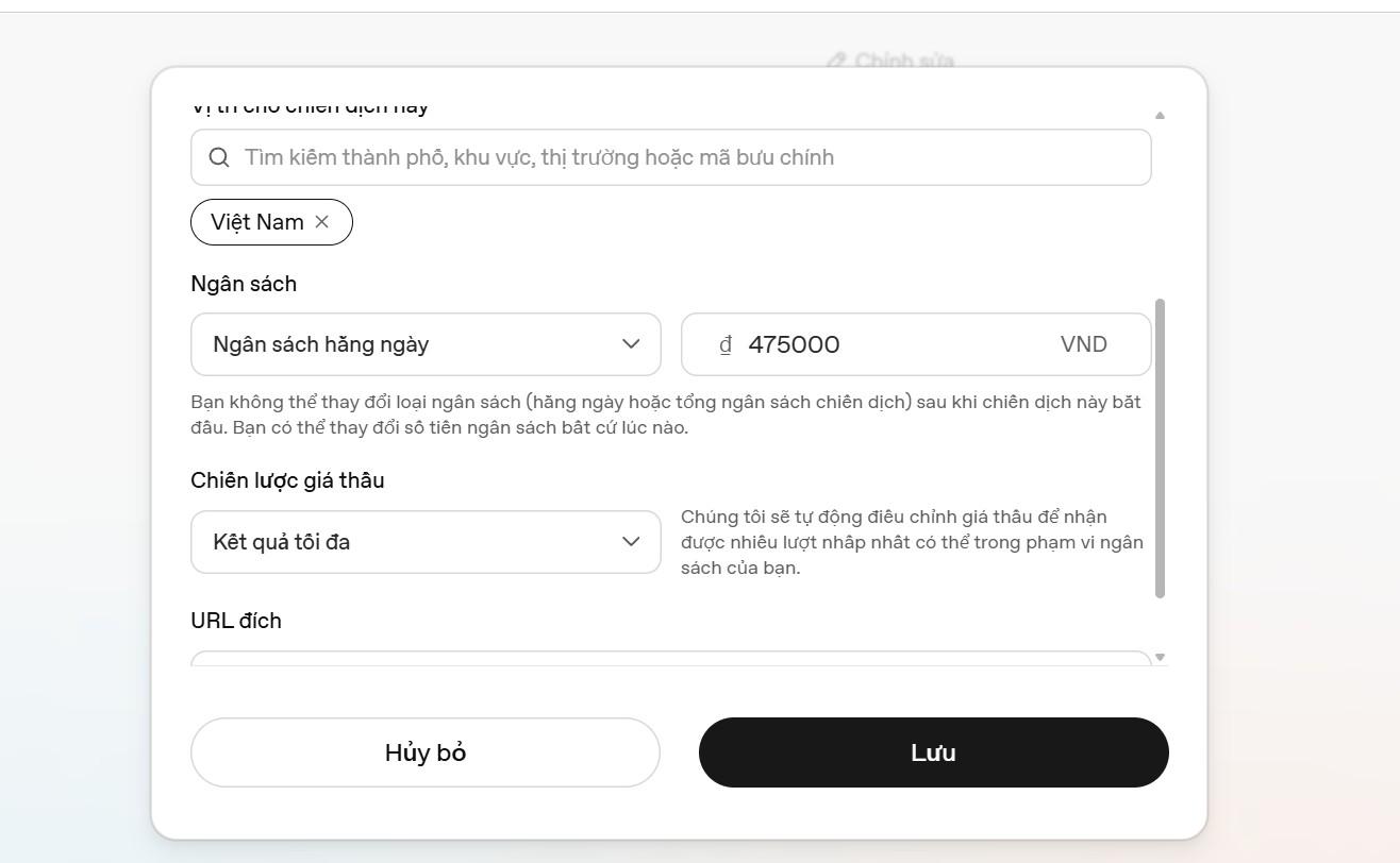 Ngân sách theo ngày hay theo chiến dịch Chọn ngân sách quảng cáo ChatGPT theo ngày hoặc theo chiến dịch trong Ads Manager