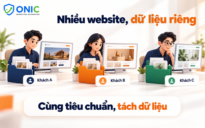 Quản lý nhiều website khách hàng Agency SEO quản lý nhiều website khách hàng, mỗi website có ngành hàng và thương hiệu riêng