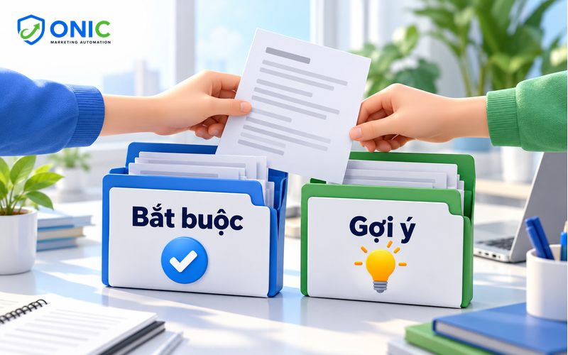 Brief bắt buộc và gợi ý Phân loại brief vào hai hồ sơ bắt buộc và gợi ý