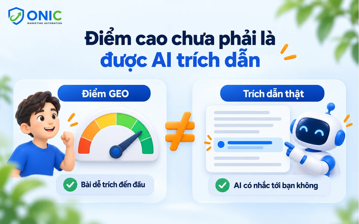 Điểm cao chưa chắc được Ai trích dẫn