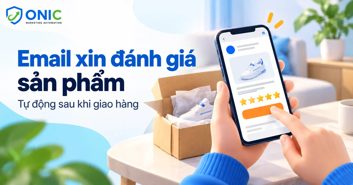 Email xin đánh giá sản phẩm Email xin đánh giá sản phẩm tự động sau khi giao hàng
