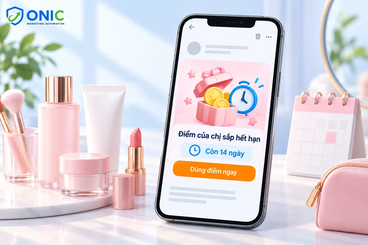 Email nhắc điểm sắp hết hạn Email nhắc điểm sắp hết hạn của shop mỹ phẩm chạy WooCommerce