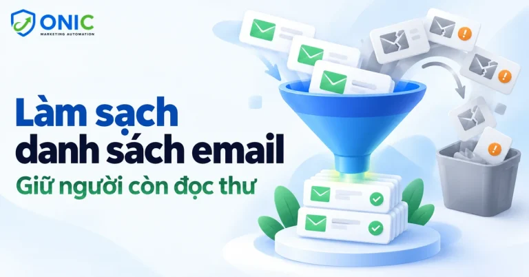 Làm sạch danh sách email, lọc địa chỉ hỏng và người không mở