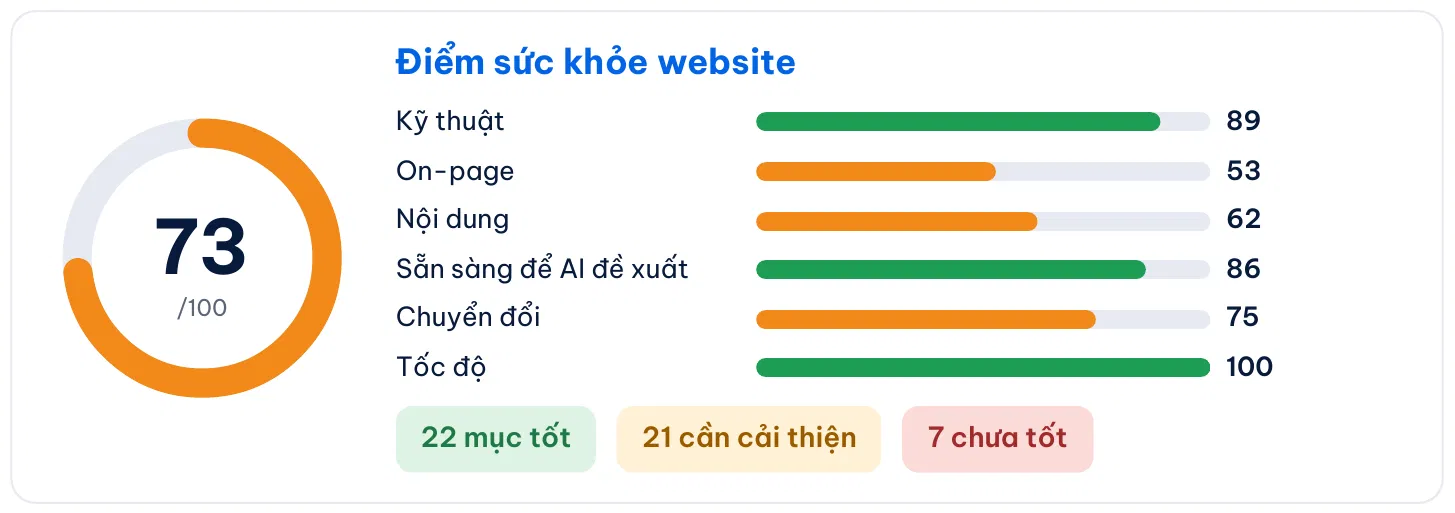 Vì sao nên khám sức khỏe định kỳ cho website? Cách đọc báo cáo và khắc phục